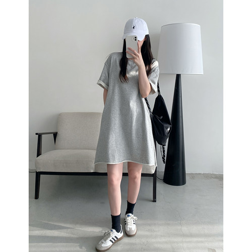 T恤连衣裙夏季新款显瘦卫衣裙