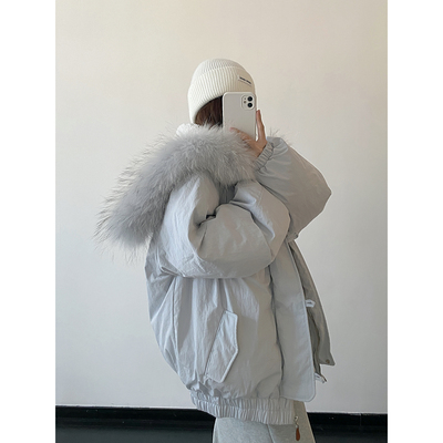 羽绒服女冬季加厚90白鸭绒外套