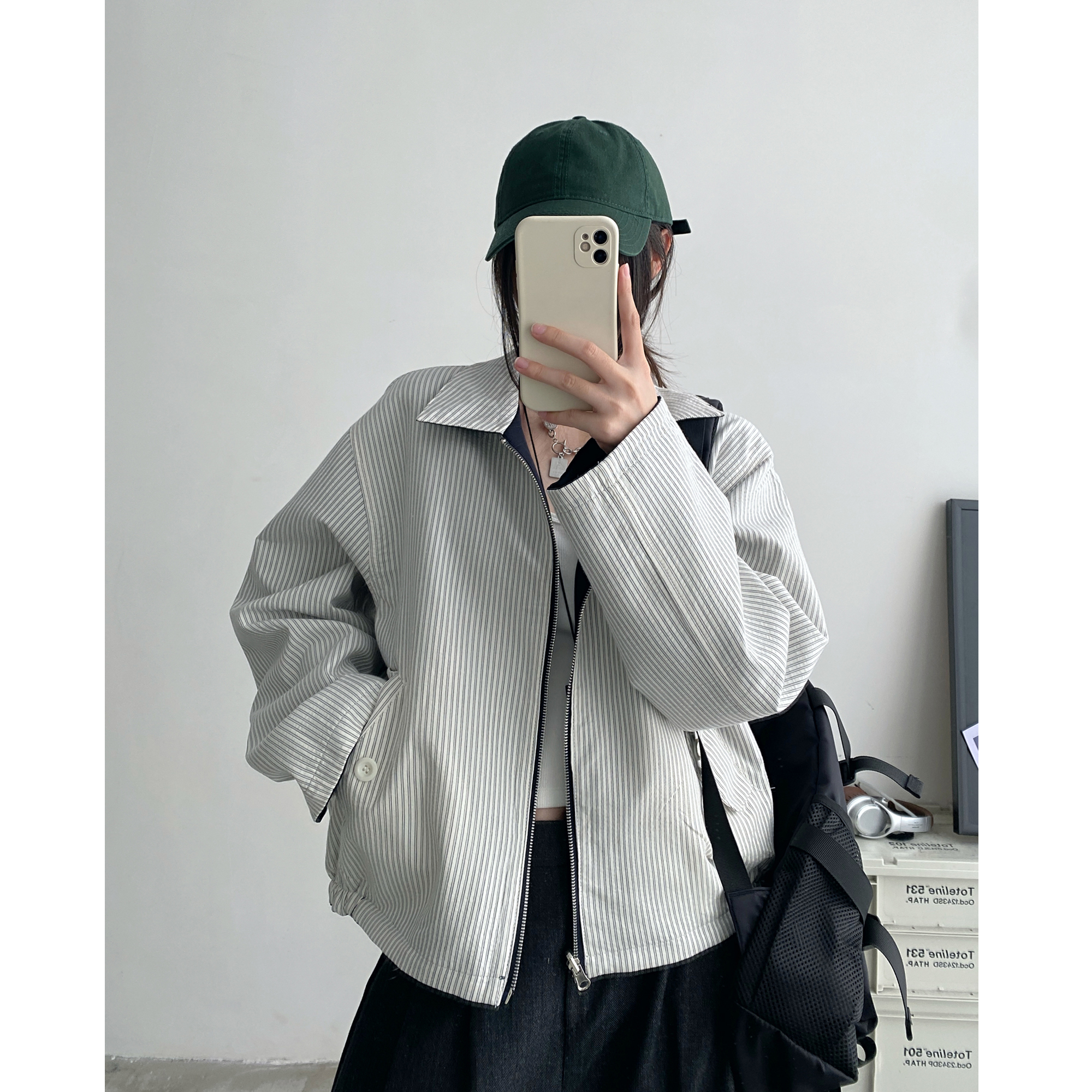 早秋夹克长袖宽松短款外套上衣