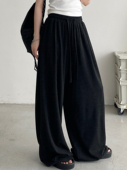 裤 子酥糊炸裂软绵绵遛弯大长腿休闲裤 春秋季 sun柚 宽松垂感阔腿裤
