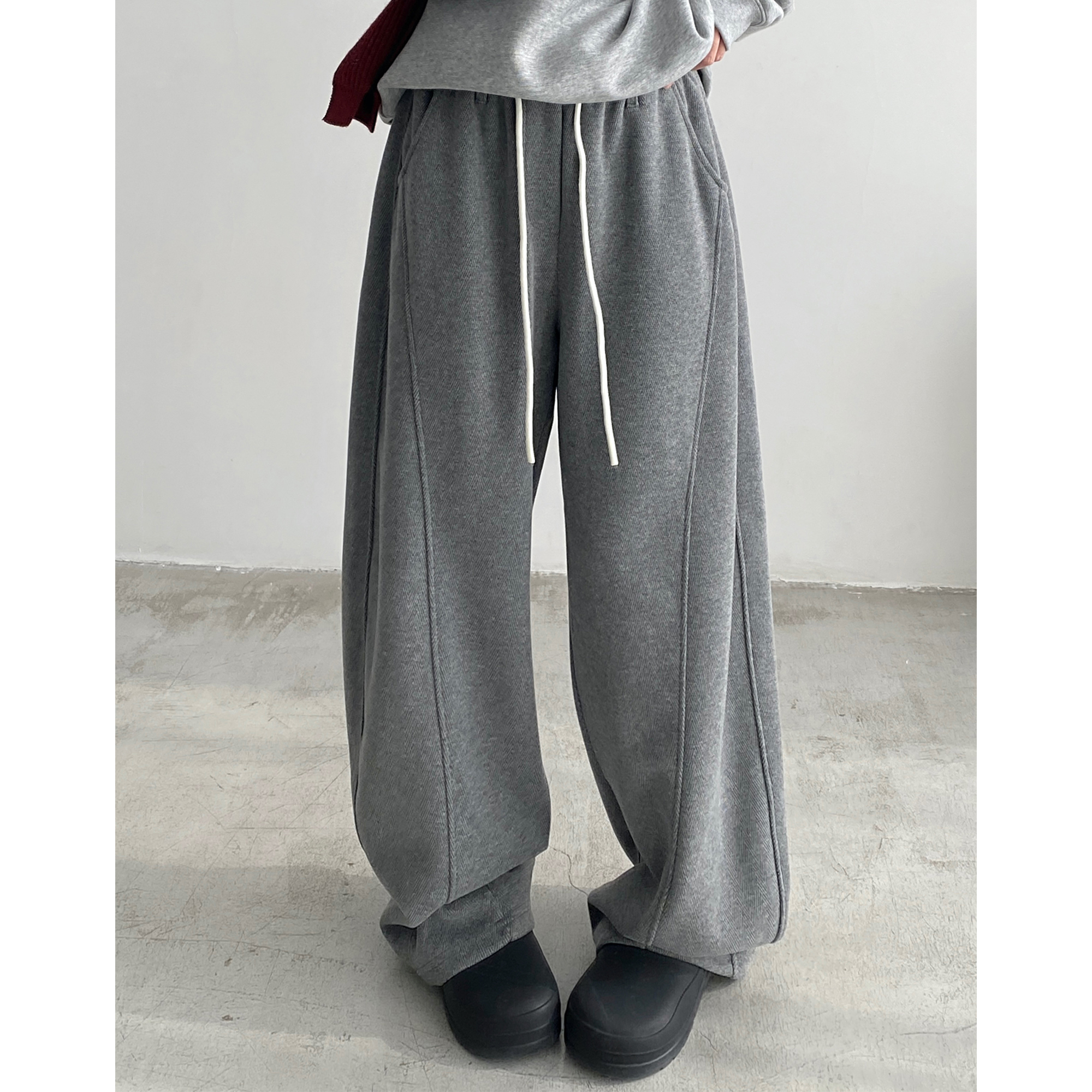 新款宽松休闲裤显高显瘦裤子女