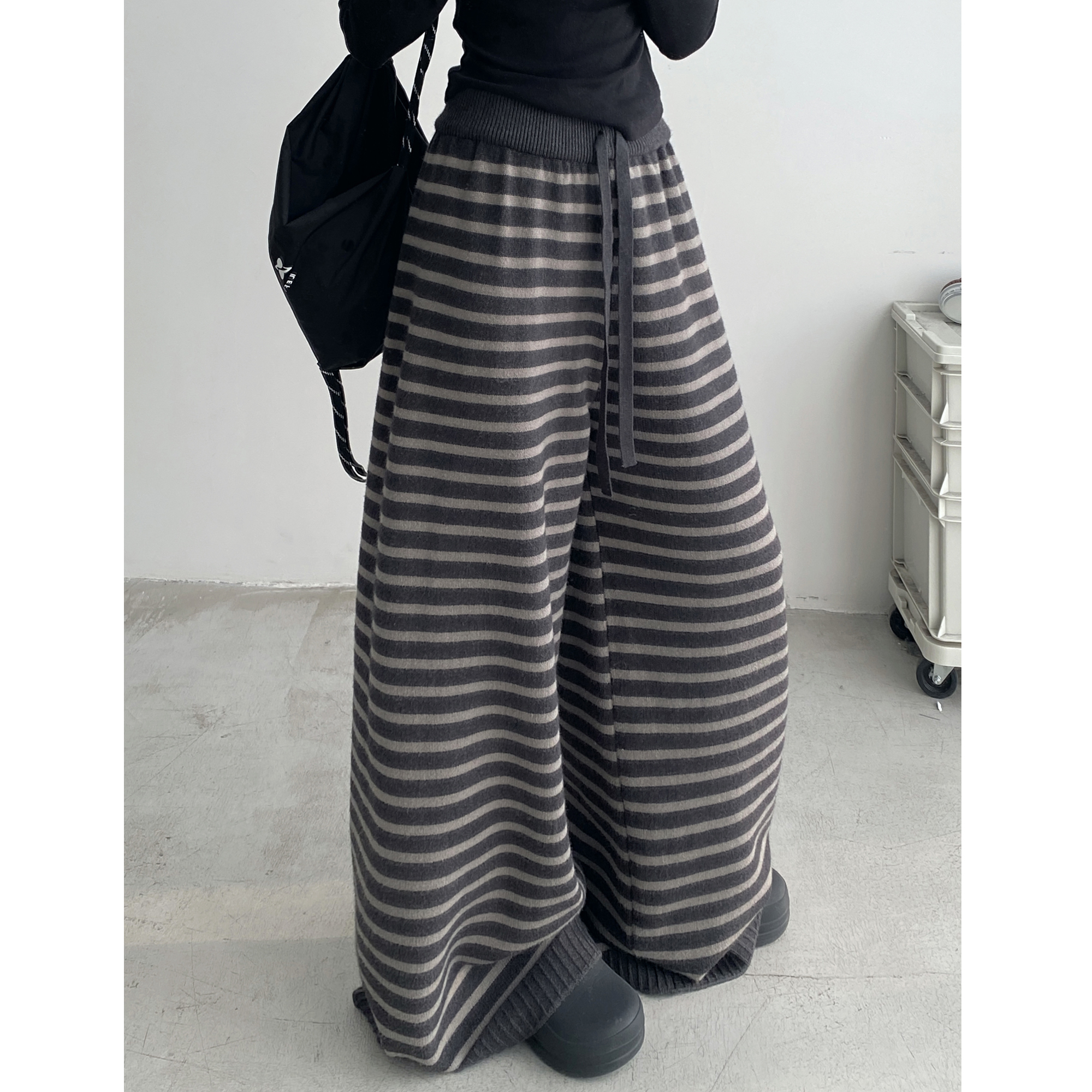 新款宽松休闲裤显高显瘦裤子女