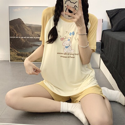 【凉感型】睡衣女夏季薄款短袖