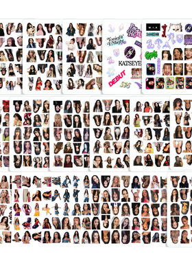 KATSEYE MANON SOPHIA DANIELA、LARA MEGAN  防水手机笔记本贴纸