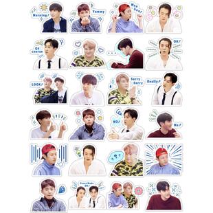 SJ superjunior.表情可爱手机壳笔记本防水贴纸