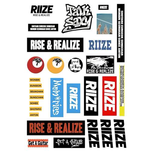 RIIZElogo防水手机笔记本贴纸