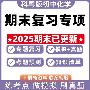新科粤版初中化学期末复习专题九年级上册下册9考点串讲PPT模拟试题真题试卷知识梳理考前预测押题卷知识清单电子版资料上学期