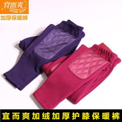 加绒加厚保暖裤男女护膝裤