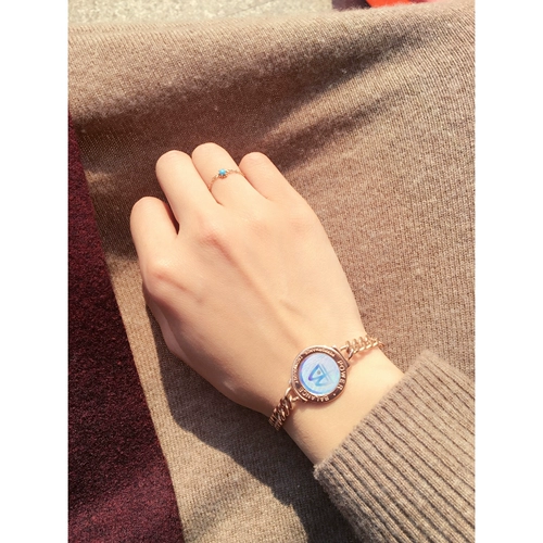 Золотой браслет, розовое золото, 4 штук, золото 750 пробы