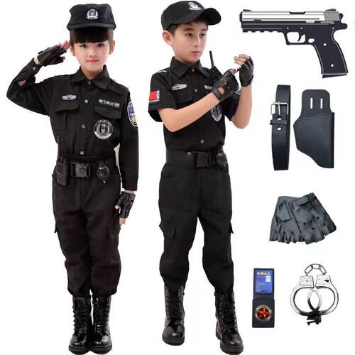儿童特警服男女同款儿童小特警
