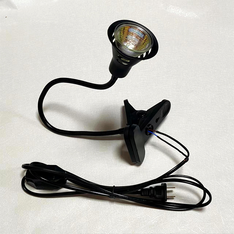 调光50W卤素射灯带插头线补光