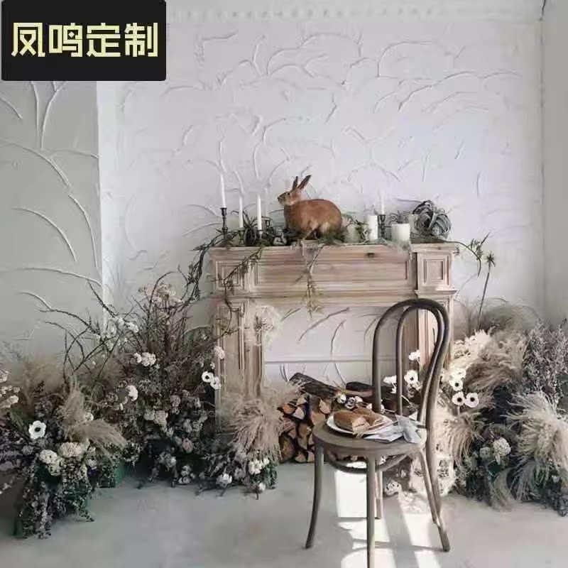 儿童实景制作摄影棚装修拍照写真拱门