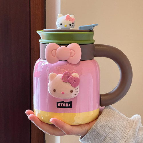 世大家养生焖茶壶大容量高颜值女办公室泡茶保温水壶可爱2026新款