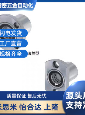 带法兰线性滚珠衬套双衬C-LBHRW LBHSW LBHCW 6 8 10 12 16 20/25