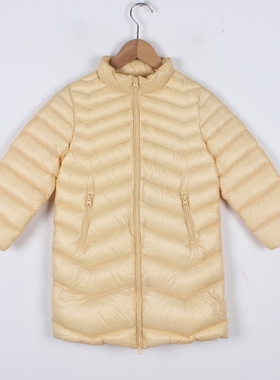 风迪童装冬季新款男女童时尚轻薄羽绒服宽松百搭保暖外套2Z45044