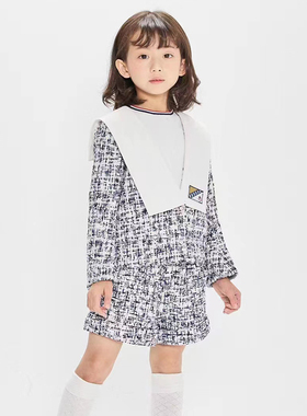 童装女童春秋款海军领小香风女宝宝外套洋气时髦短外套Z15072