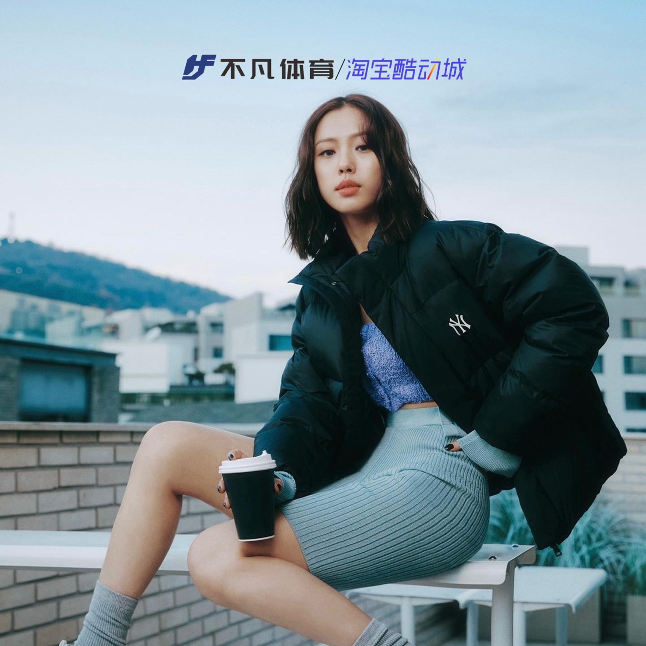 韩国MLB专柜23年新款经典基础短款面包服男女同款羽绒服3ADJB0736