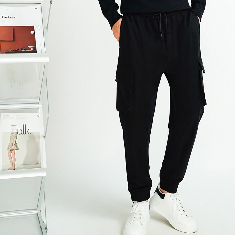 IRA长裤潮流工装风抽绳松紧