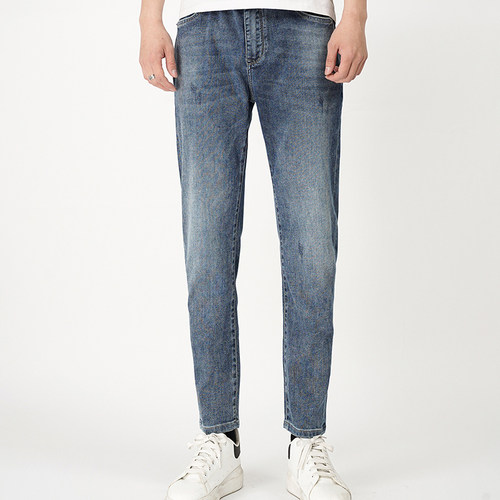 潮流水洗牛仔裤舒适透气弹力