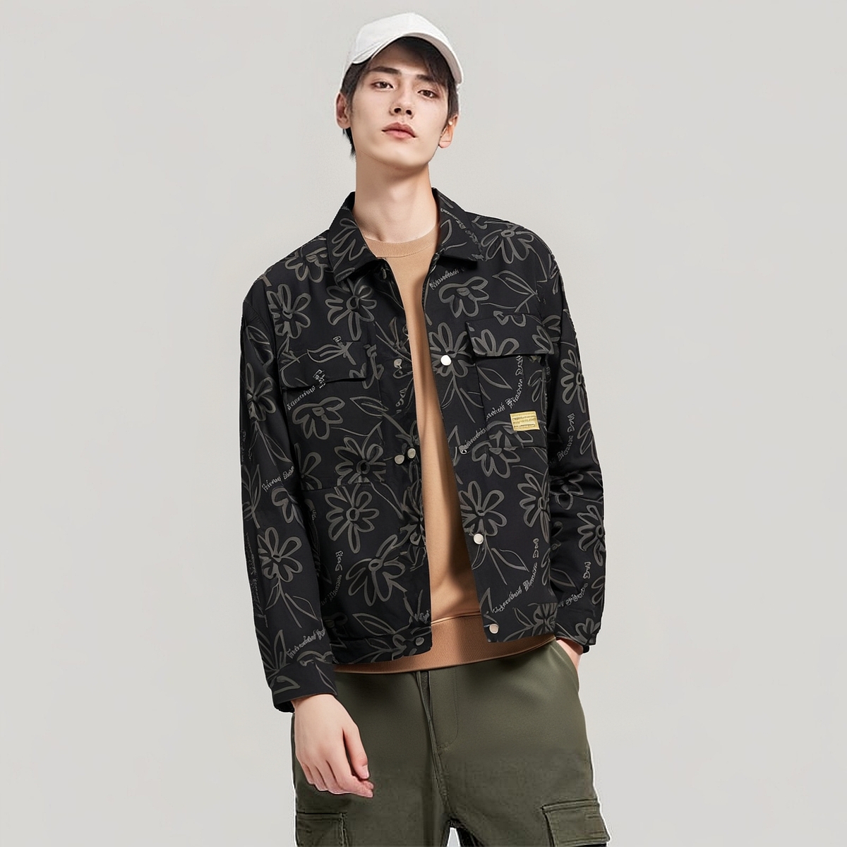 IRA翻领秋冬衬衫夹克外套