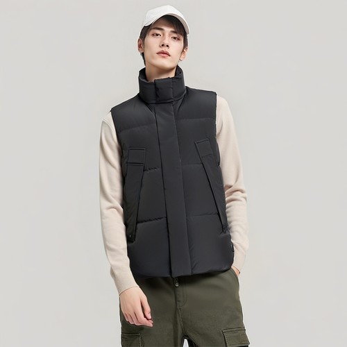 IRA【商场同款】男子羽绒马甲冬季新款宽松背心立领保暖上衣