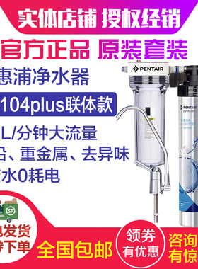 爱惠浦净水器家用直饮厨房自来水过滤器前置超滤净水机H104 PLUS