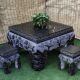 石桌石凳庭院花园茶几茶台天然石材青石仿古做旧户外园林别墅摆件