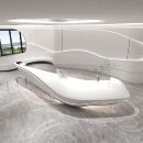 定做创意玻璃钢异型前台酒店商场酒吧美容院办公接待服务收银台