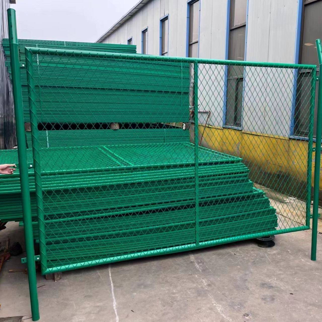 菱形孔钢板网格铁护栏隔离网框架护栏铁丝网安全网刀片防攀爬围栏