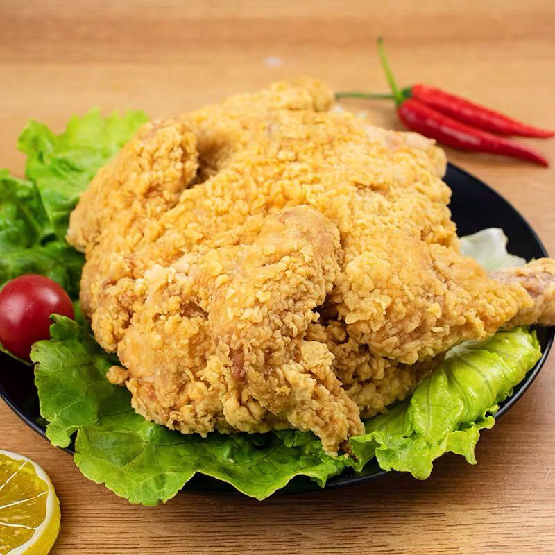 昌月16只香辣黄金脆皮炸鸡450g全鸡 整只藤椒裹粉童子鸡手扒鸡