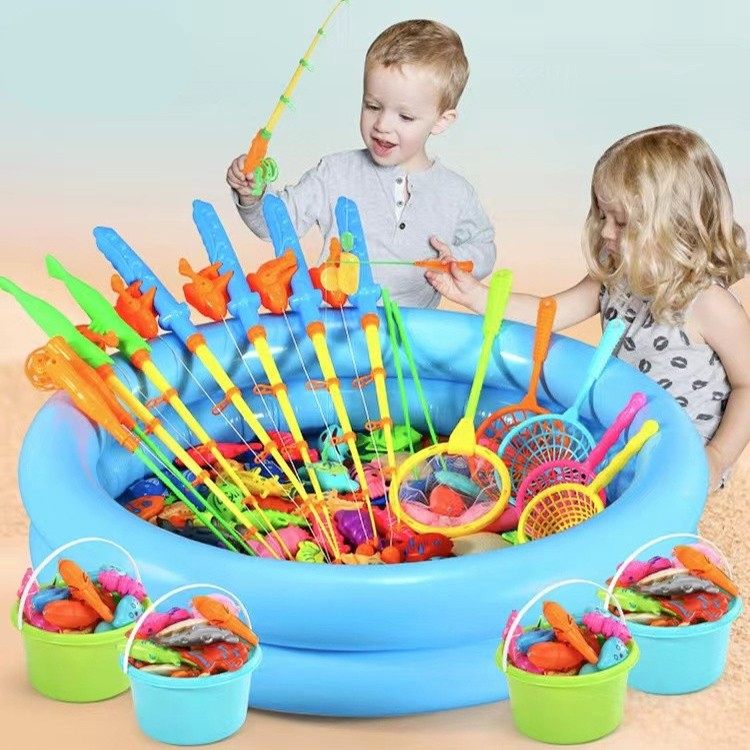 儿童钓鱼玩具泳池游乐场公园男女孩戏水磁性小黄鸭多款鱼玩具套装,玩具/童车/益智/积木/模型,戏水/玩沙玩具,淘宝优惠券,粉丝福利购,淘宝优惠卷