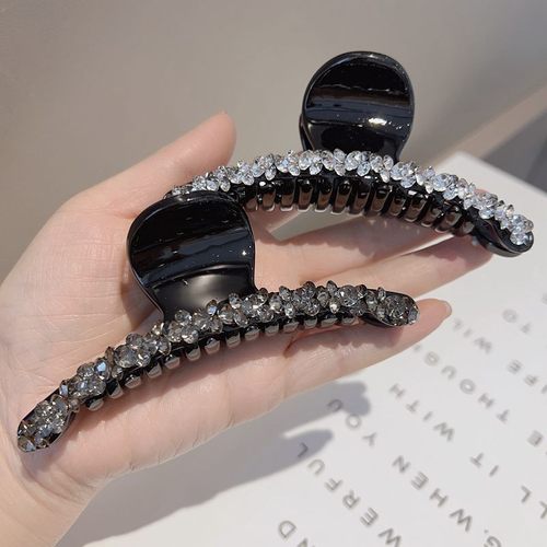 抓夹树脂水钻韩版马尾盘发发夹