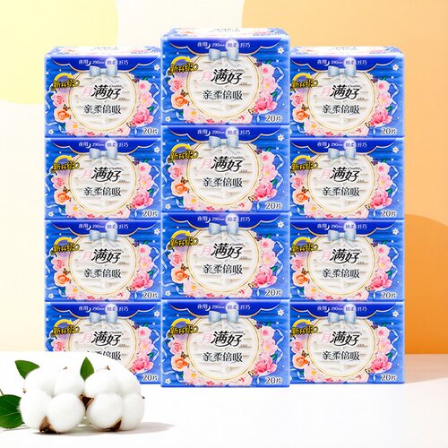 月满好棉柔纤巧夜用卫生巾
