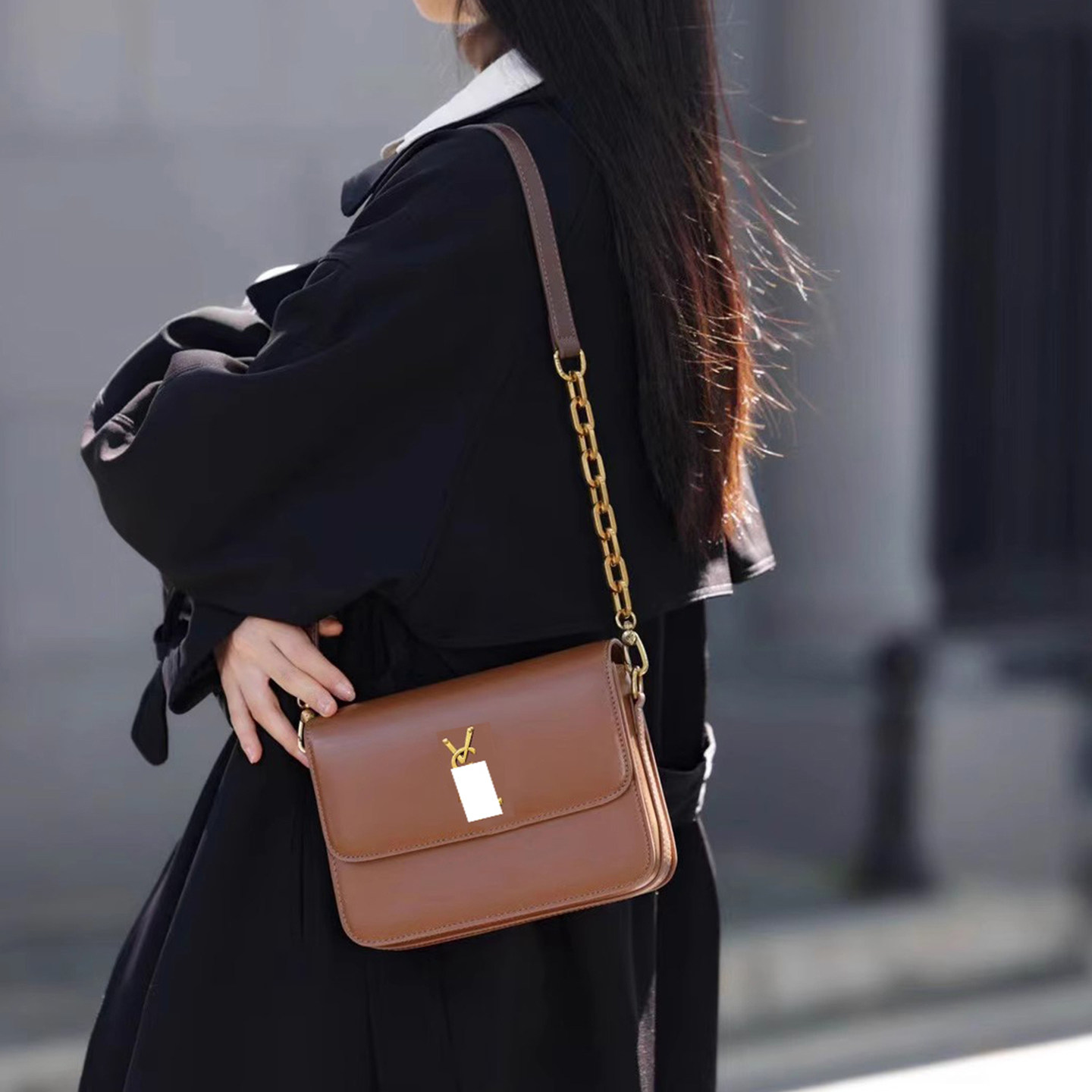 包包女2025新款夏季百搭高级感小众单肩豆腐包简约链条斜挎小方包