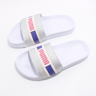 断码 LOGO拖鞋 清仓Puma彪马女鞋 LEADCAT沙滩鞋 372624 拖鞋 35.5码