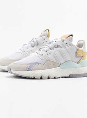 瑕疵清仓ADIDAS三叶草女鞋NITE JOGGER减震跑步鞋H01728 FX6904