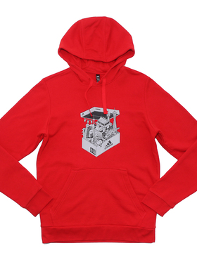 ADIDAS阿迪达斯套头衫男装保暖舒适潮流时尚连帽运动卫衣GS7693