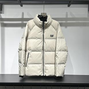 CAT卡特潮流男装立领运动休闲羽绒服军绿/米白/棕色 CO3DWW55371