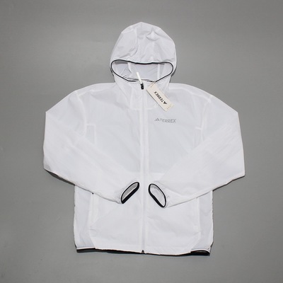 阿迪达斯男防风连帽运动茄克