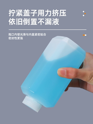 Пластиковая химическая квадратная тара, бутылка, увеличенная толщина, 500 мл, 120г