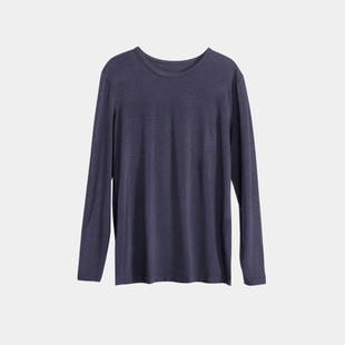 PROEA/宝路易男士薄绒云暖抗菌圆领上衣秋冬季保暖打底衫轻薄修身