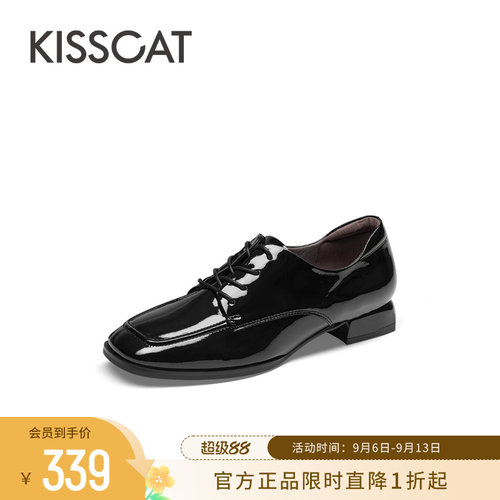 KISSCAT接吻猫增高德比乐福鞋女