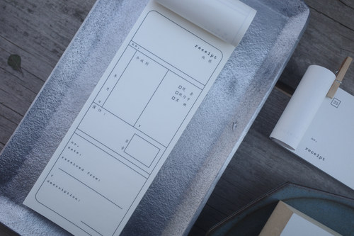 HANEN STUDIO 当店自制收据便签  日本进口纸便签 手帐拼贴百搭款