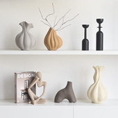 侘寂中古风粗犷陶瓷花瓶艺术花器轻法式 饰品摆件 奶油高级感软装