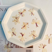 超薄透明蝴蝶花山桃花手工DIY压花永生花滴胶植物相框材料包