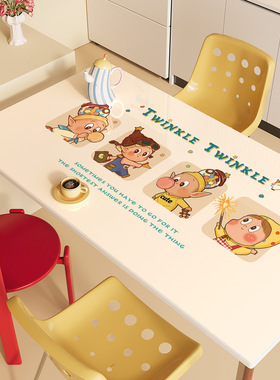 桌布免洗防油防水防烫pvc软玻璃桌垫轻奢高级感餐桌面垫茶几台布