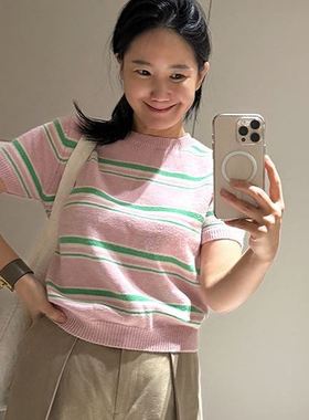 六0923韩国正品s-tory-n-in-e-24472 针织衫区正品修身休闲学院