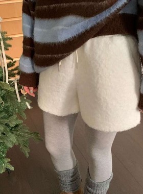 九1214韩国东大门运动短裤区doubleJ-8727167清新通勤炸街冬季