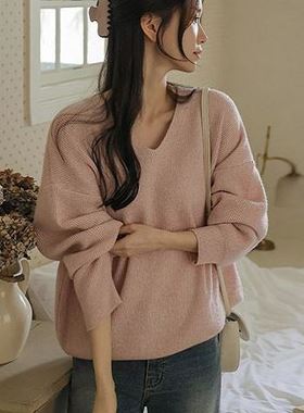 六0923韩国正品91477 针织衫区端庄秋夏别致韩版舒适可爱都市夏季