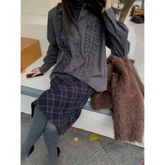 九1214韩国东大门衬衫-区Tempting-8727153舒适通勤潮流纯色原宿